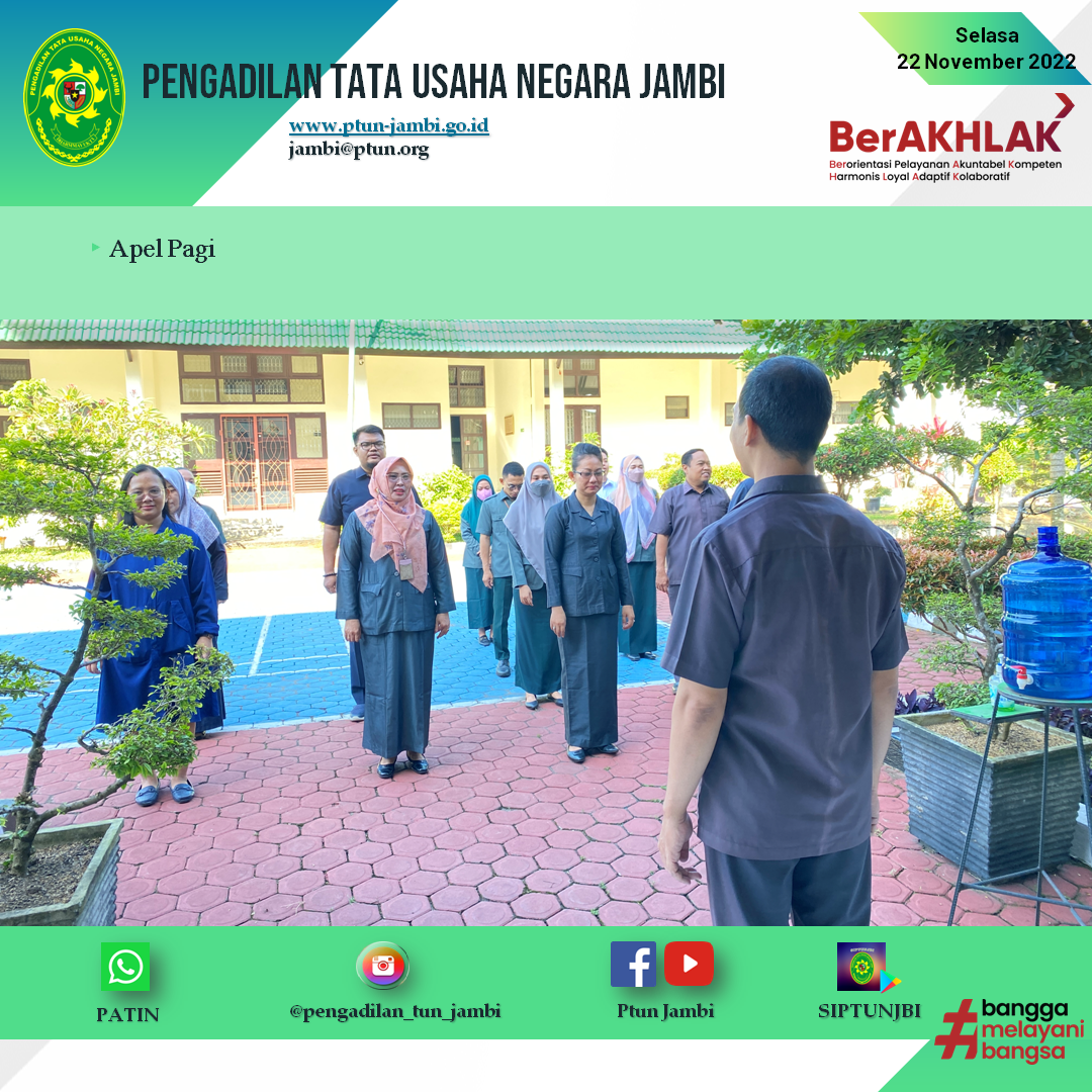 Apel Pagi PTUN Jambi 22 November 2022