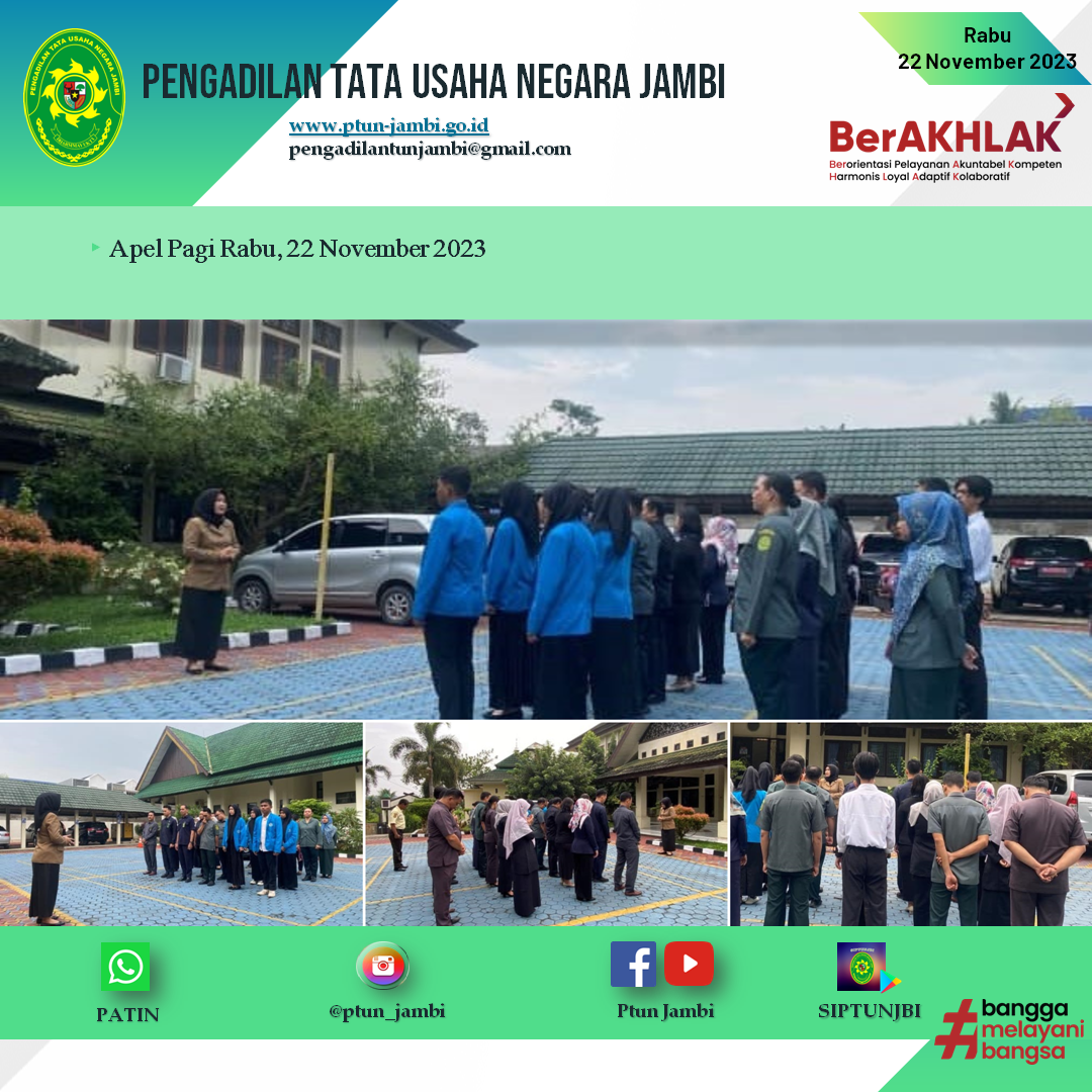 Apel Pagi PTUN Jambi 22 November 2023