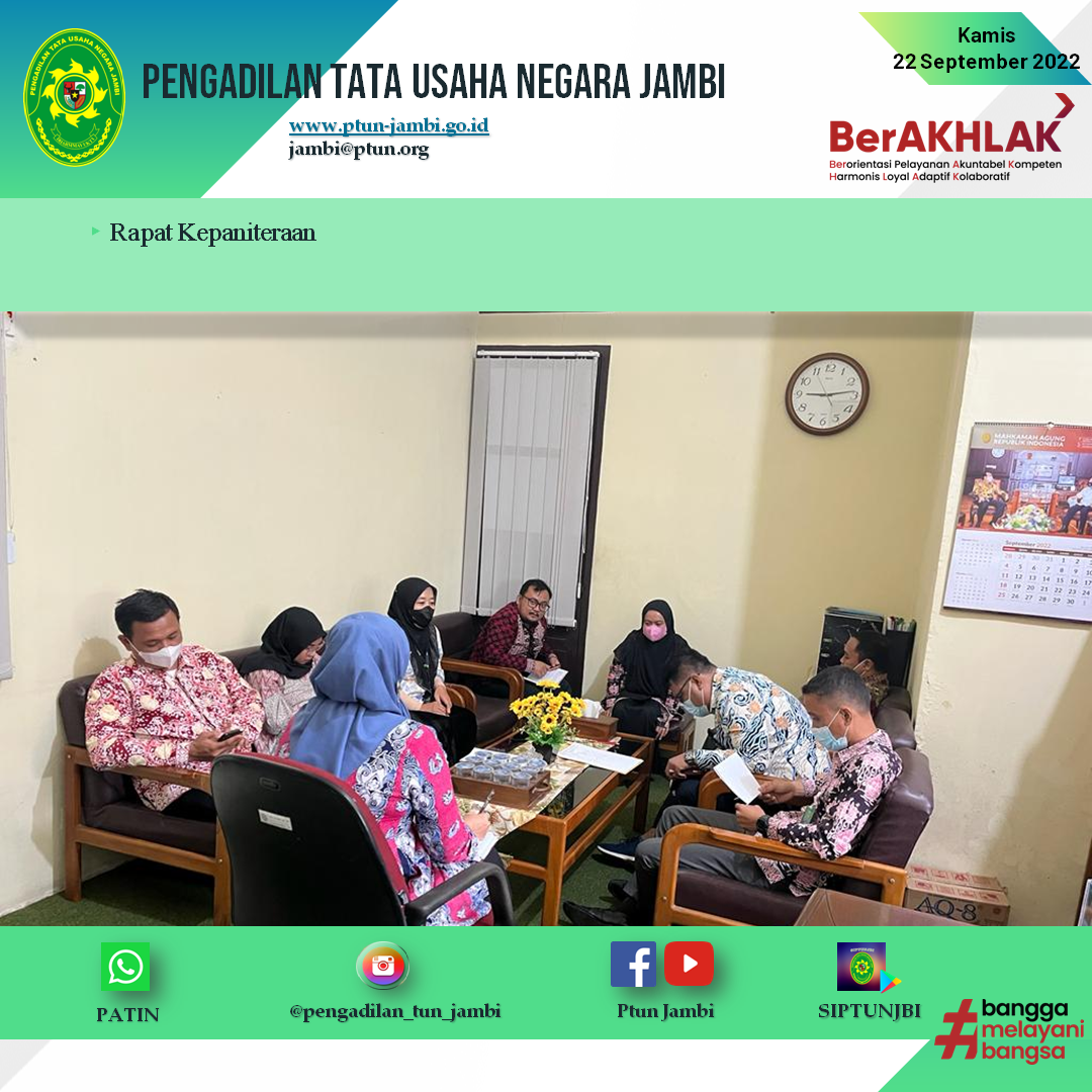 Rapat Kepaniteraan PTUN Jambi