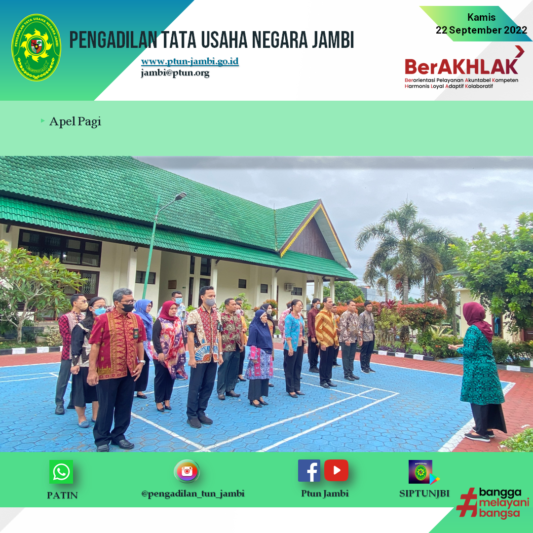 Apel Pagi PTUN Jambi 22 September 2022