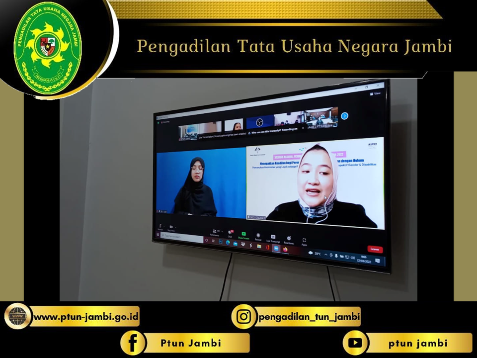Webinar SAPDA dengan tajuk Menegakkan Keadilan Bagi Perempuan Disabilitas Berhadapan Dengan Hukum