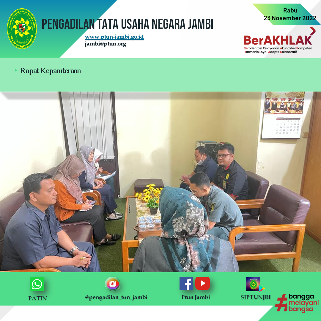Rapat Kepaniteraan PTUN Jambi