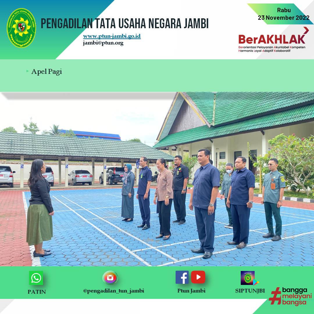 Apel Pagi PTUN Jambi 23 November 2022
