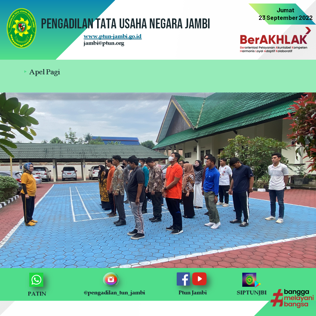 Apel Pagi PTUN Jambi 23 September 2022