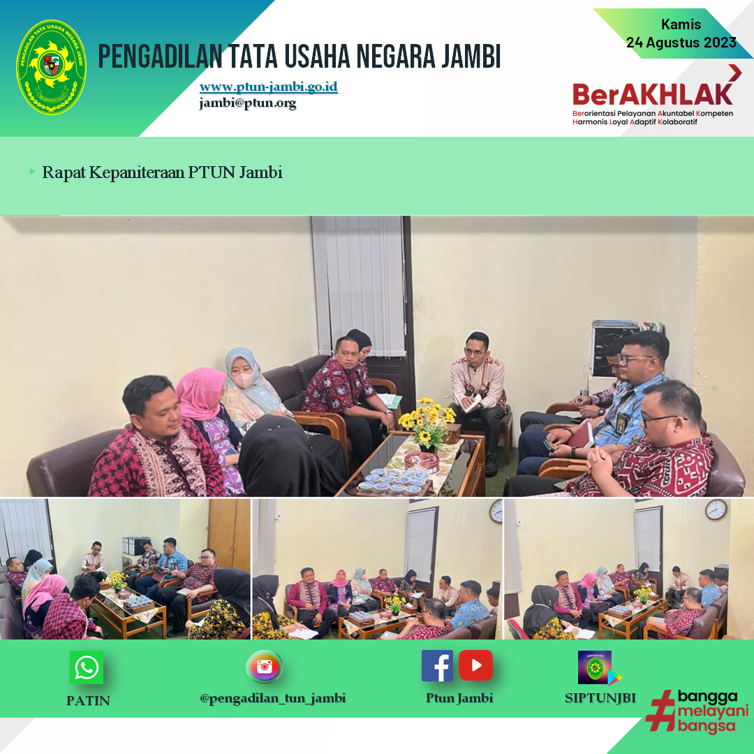 Rapat Kepaniteraan PTUN Jambi