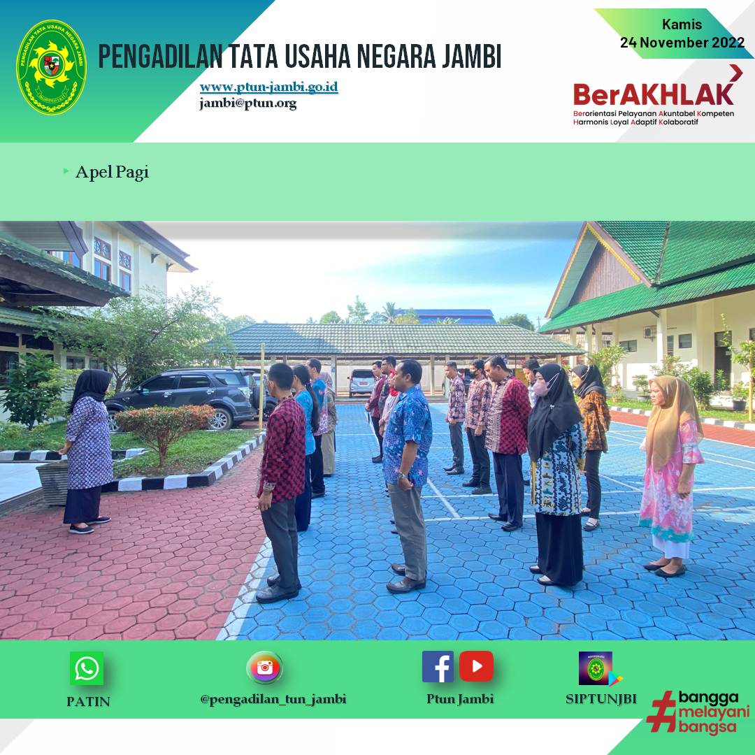 Apel Pagi PTUN Jambi 24 November 2022