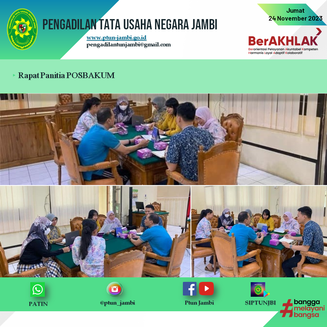 Rapat Panitia Posbakum