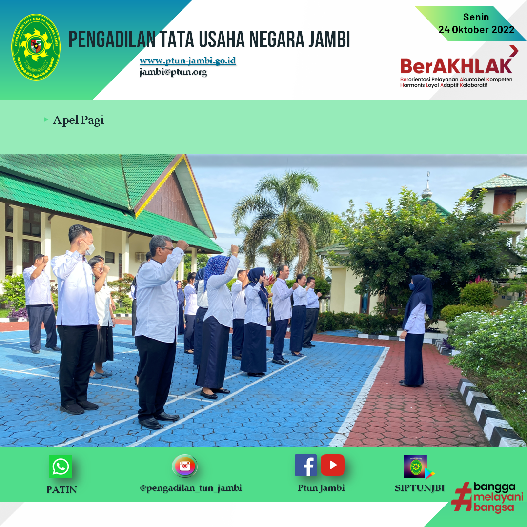 Apel Pagi PTUN Jambi 24 Oktober 2022