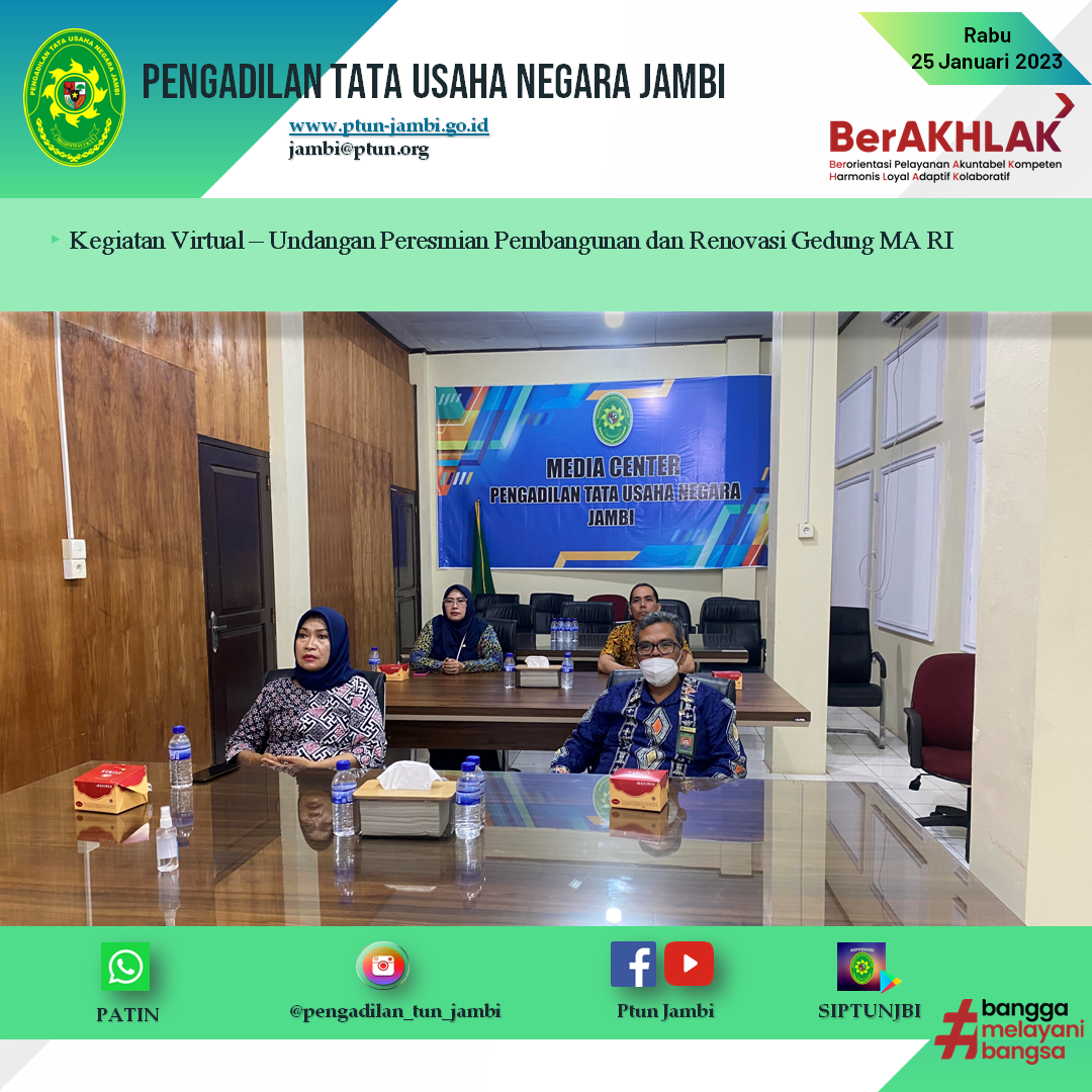 Peresmian Gedung/Bangunan Di Lingkungan Mahkamah Agung