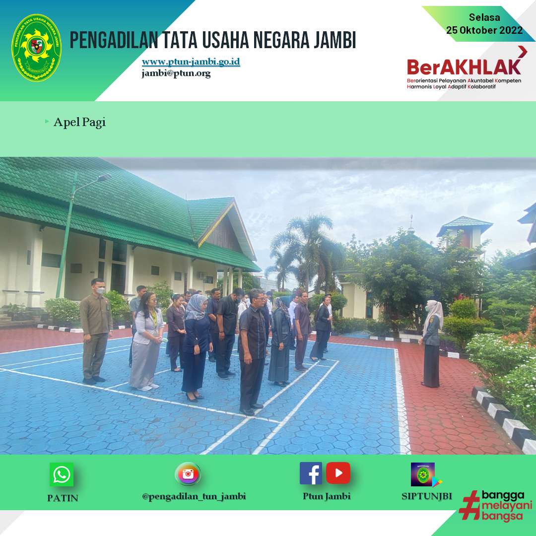 Apel Pagi PTUN Jambi 25 Oktober 2022