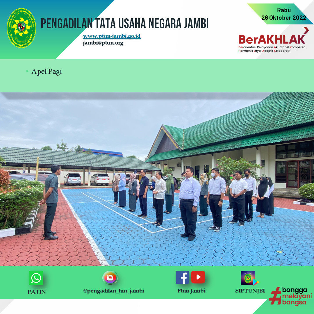 Apel Pagi PTUN Jambi 26 Oktober 2022