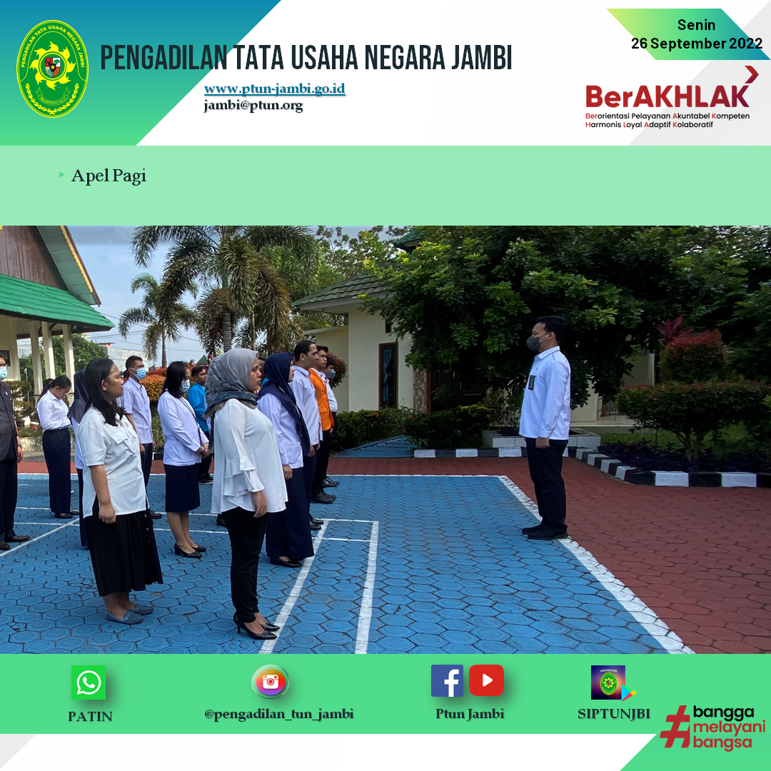 Apel Pagi PTUN Jambi 26 September 2022