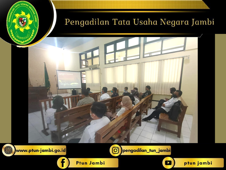 Audiensi dan Koordinasi dengan Bawaslu Provinsi Jambi bersama Bawaslu KabupatenKota Se- Provinsi Jambi ke PTUN Jambi