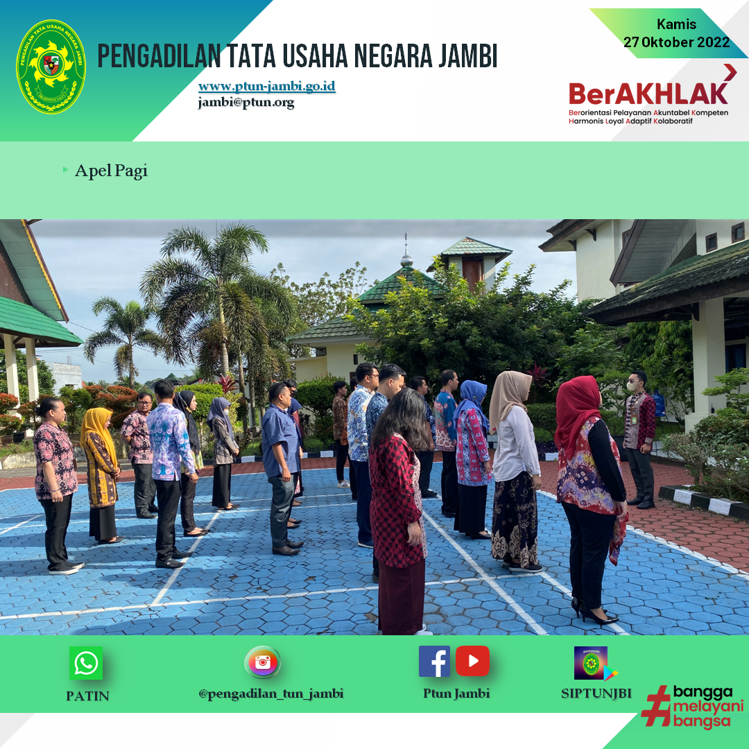 Apel Pagi PTUN Jambi 27 Oktober 2022
