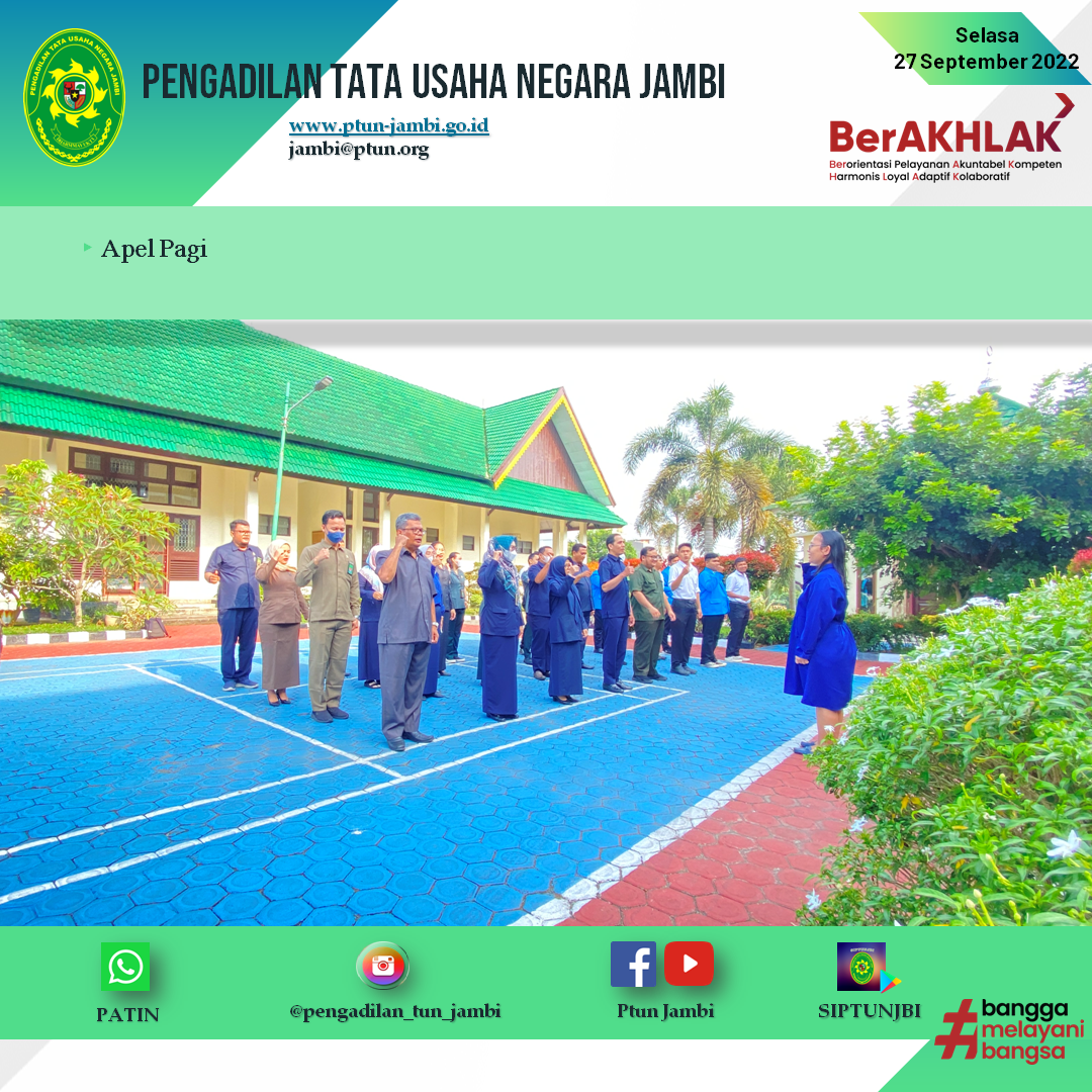 Apel Pagi PTUN Jambi 27 September 2022