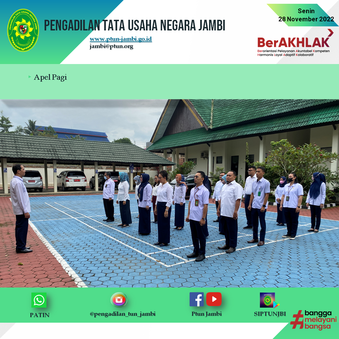 Apel Pagi PTUN Jambi 28 November 2022