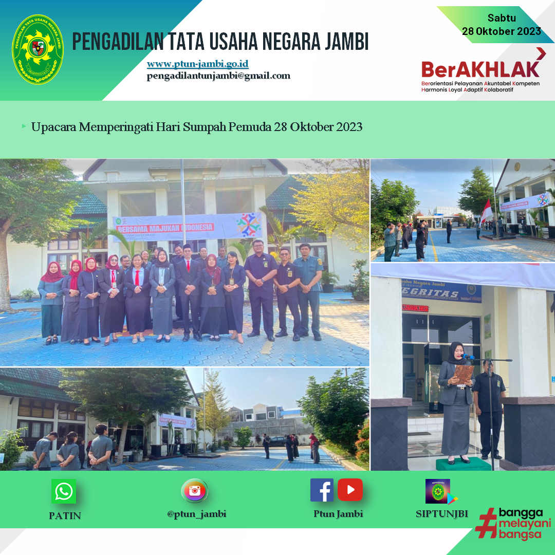 Upacara Memperingati Hari Sumpah Pemuda 28 Oktober 2023