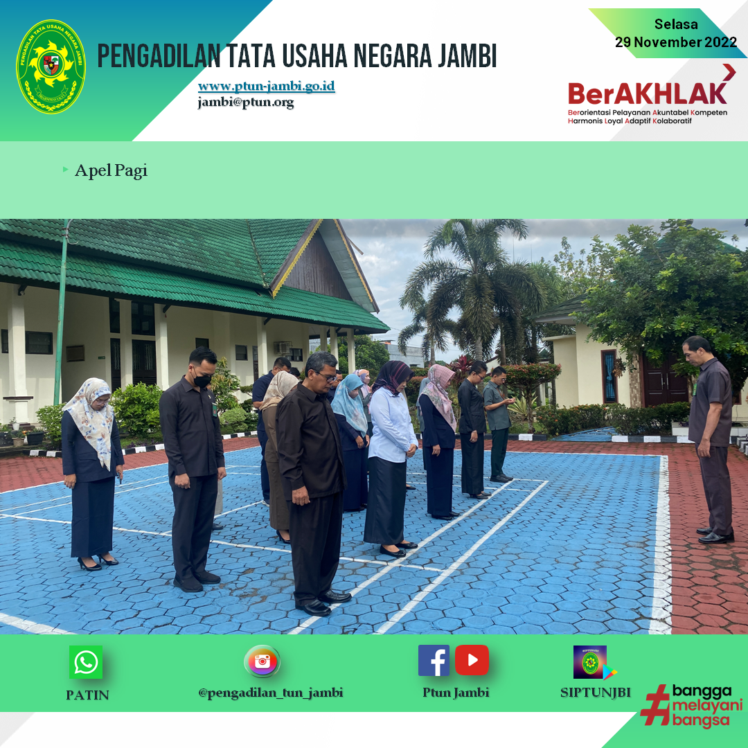 Apel Pagi PTUN Jambi 29 November 2022