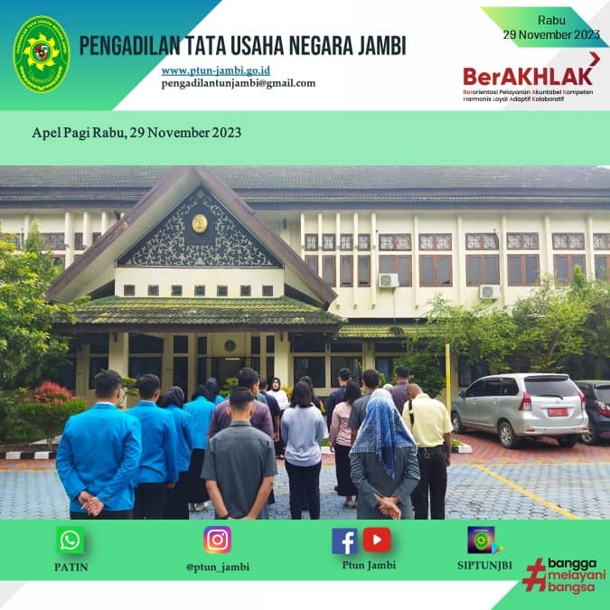 Apel Pagi PTUN Jambi 29 November 2023