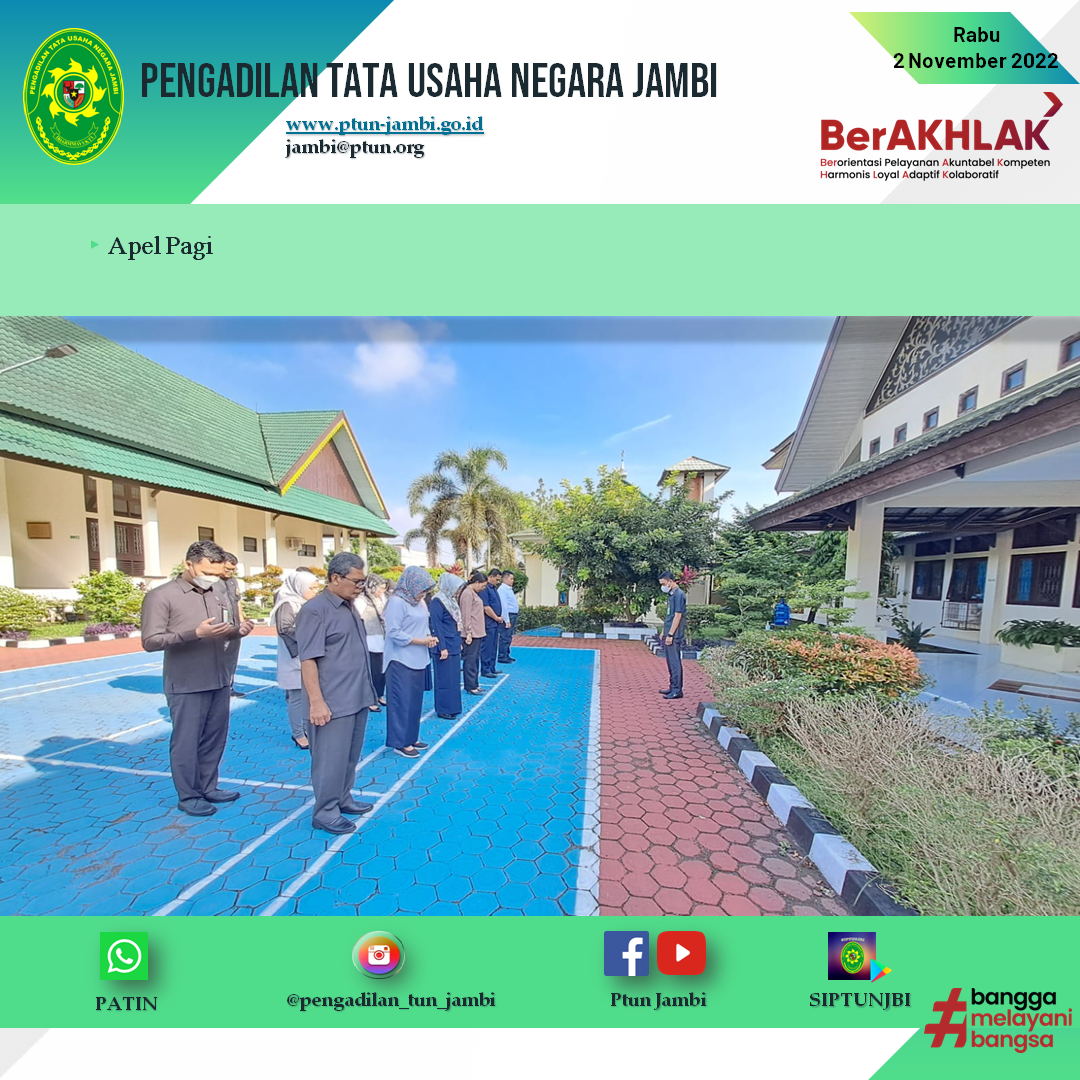Apel Pagi PTUN Jambi 2 November 2022