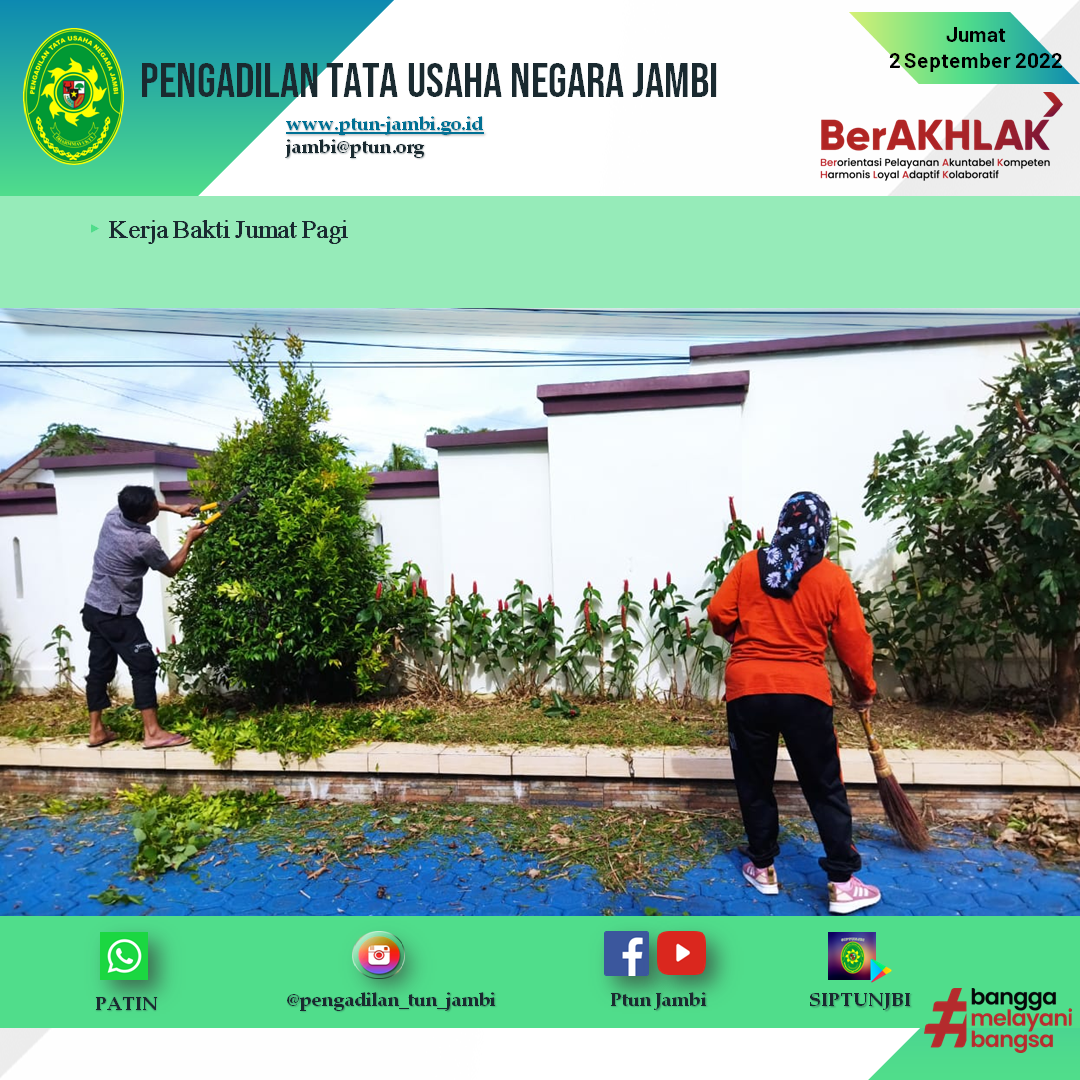 Kerja Bakti Jumat Pagi