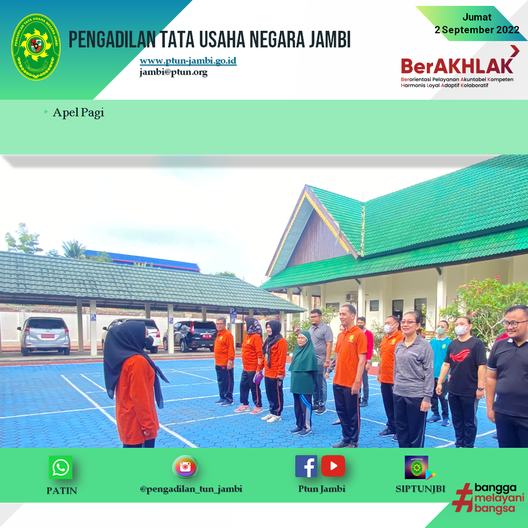 Apel Pagi PTUN Jambi 2 September 2022
