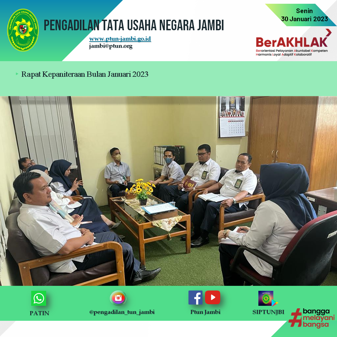 Rapat Kepaniteraan PTUN Jambi