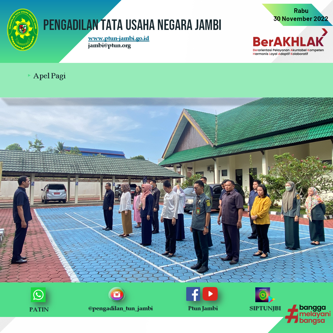Apel Pagi PTUN Jambi 30 November 2022