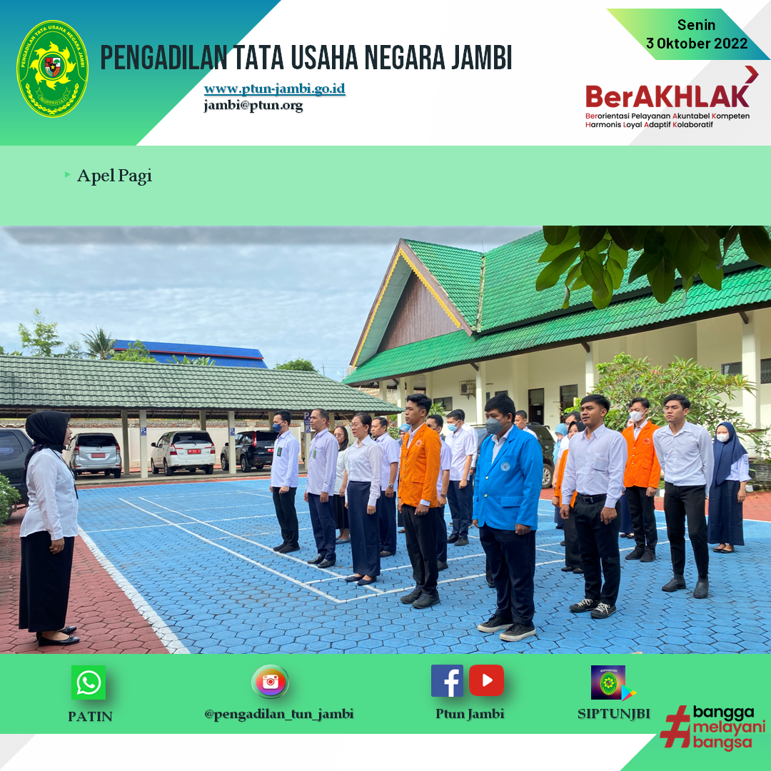 Apel Pagi PTUN Jambi 3 Oktober 2022