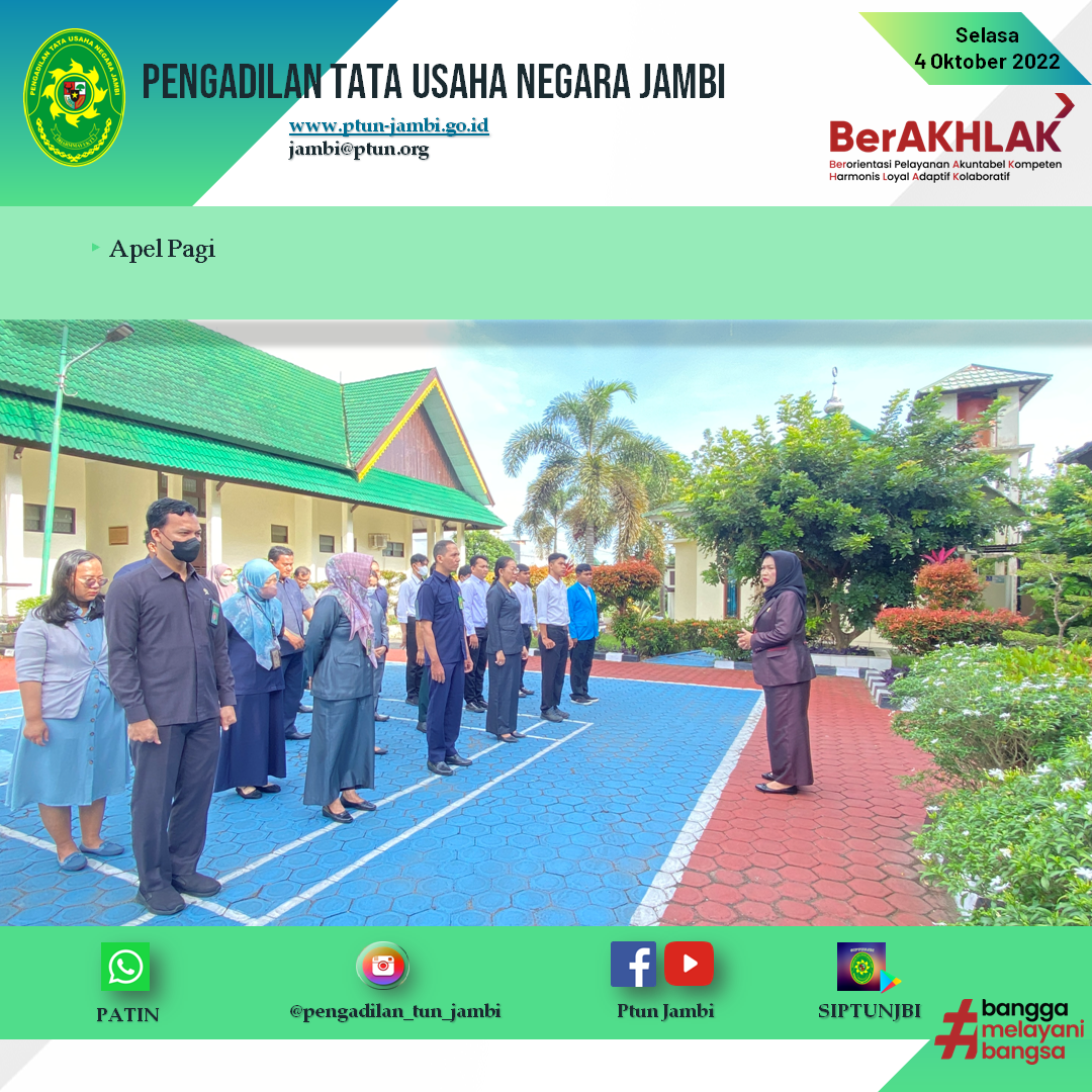 Apel Pagi PTUN Jambi 4 Oktober 2022