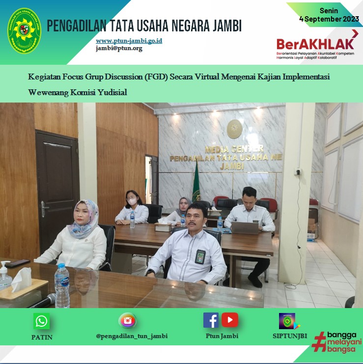 Kegiatan Focus Group Discussion (FGD) Secara Virtual