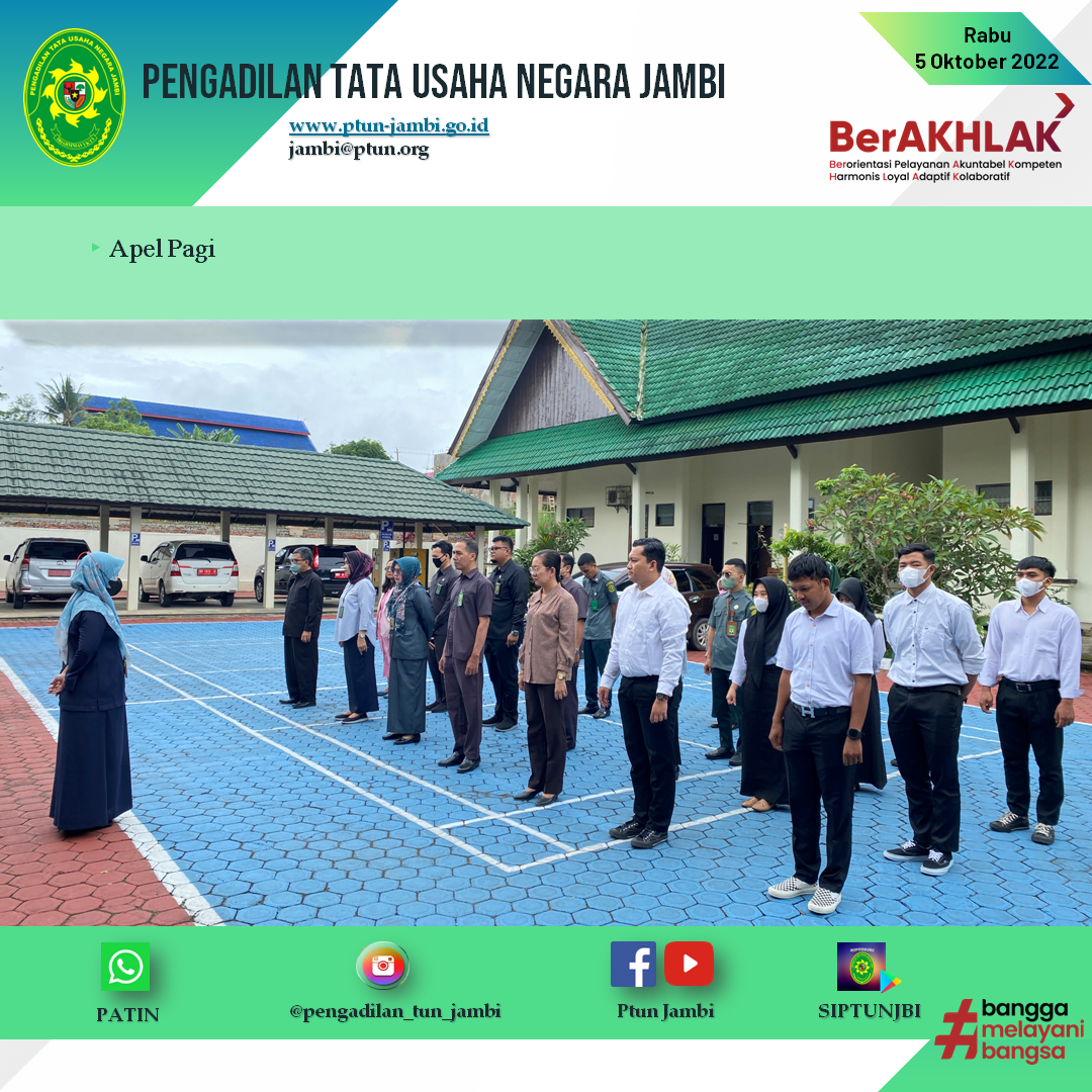 Apel Pagi PTUN Jambi 5 Oktober 2022