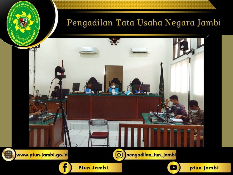 Pemakaian Perdana Ruang Sidang Online di Pengadilan Tata Usaha Negara Jambi