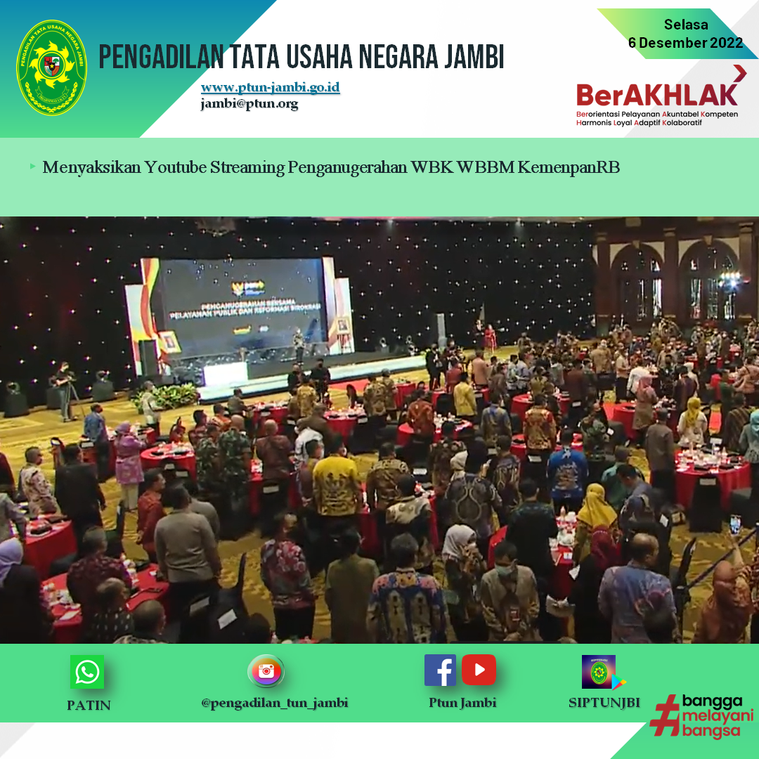 Kegiatan Virtual - Penganugerahan Bersama Pelayanan Publik Dan Reformasi Birokrasi