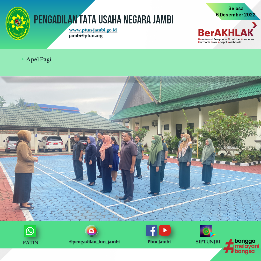 Apel Pagi PTUN Jambi 6 Desember 2022