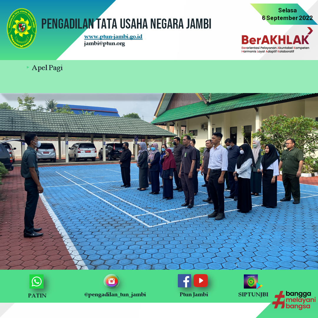 Apel Pagi PTUN Jambi 6 September 2022