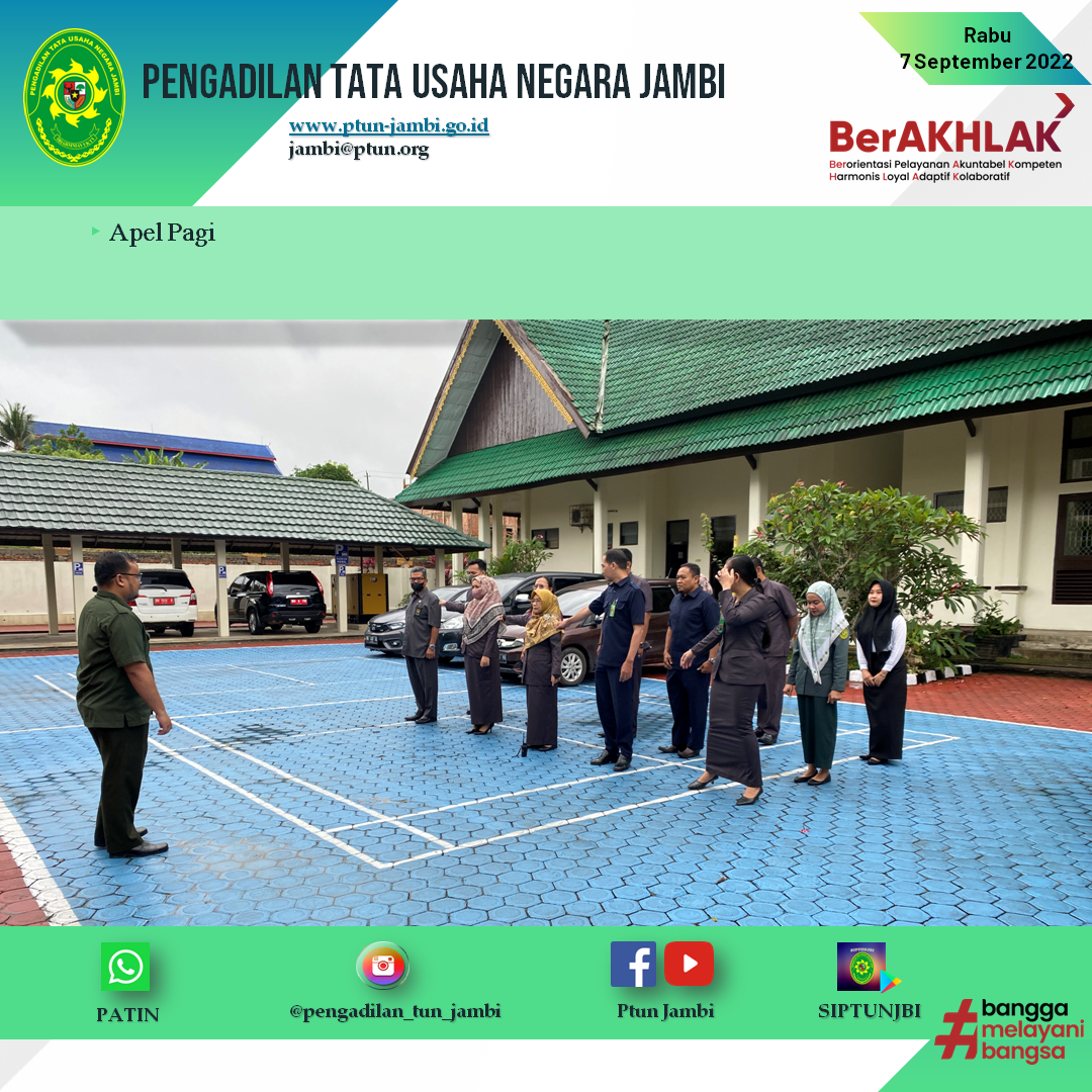 Apel Pagi PTUN Jambi 7 September 2022