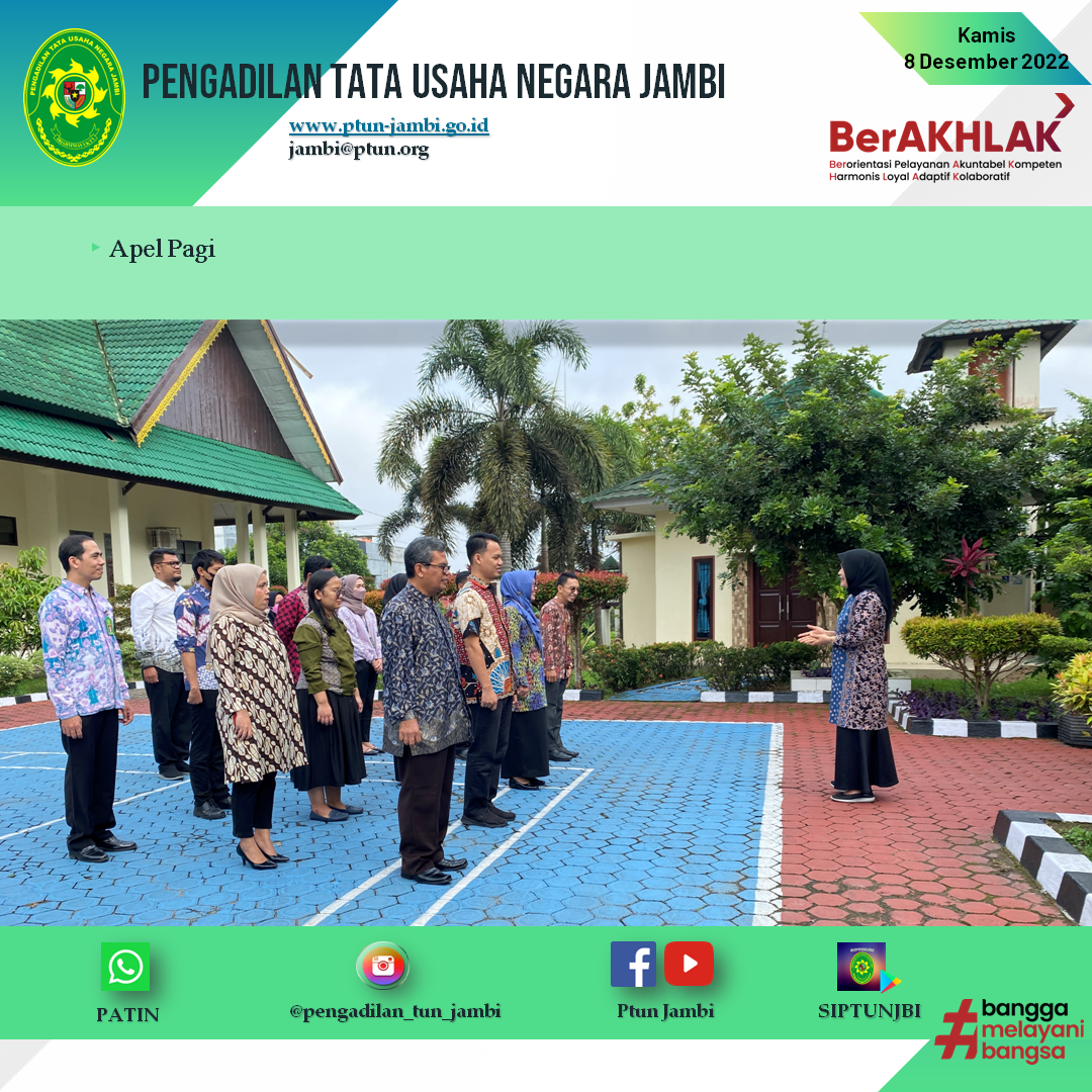 Apel Pagi PTUN Jambi 8 Desember 2022