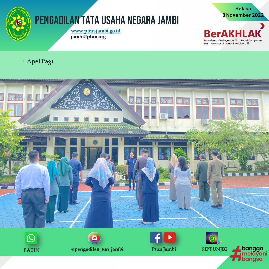 Apel Pagi PTUN Jambi 8 November 2022