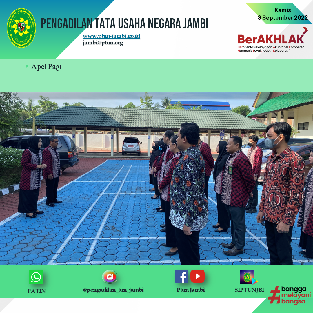 Apel Pagi PTUN Jambi 8 September 2022