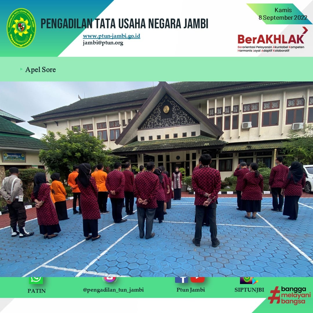 Apel Sore PTUN Jambi 8 September 2022