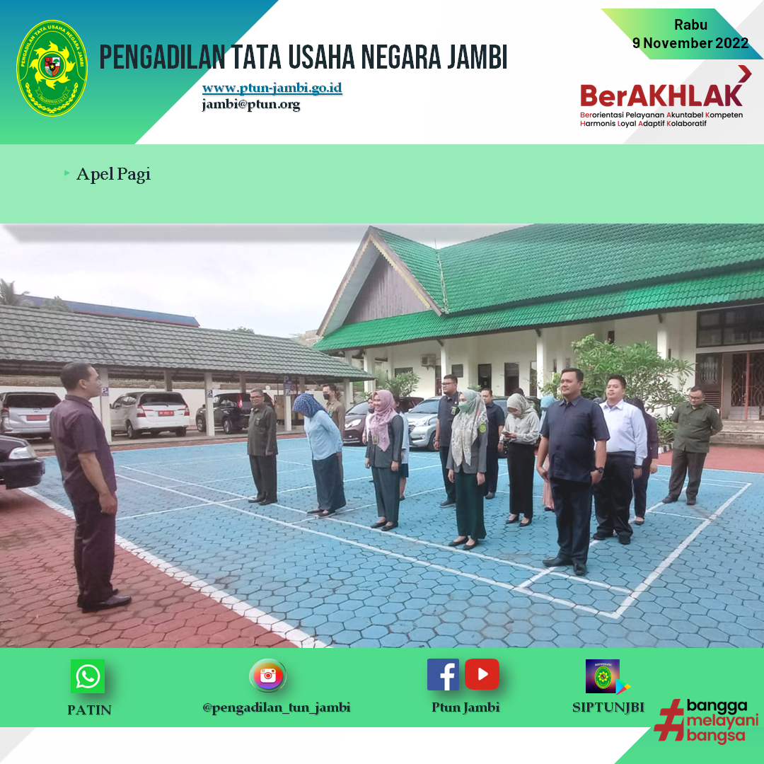 Apel Pagi PTUN Jambi 9 November 2022